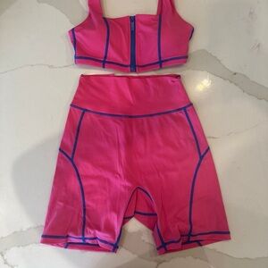 BuffBunny Pink Shorts Set